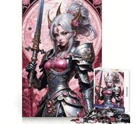 Puzzle da 1000 pezzi "Splendente Principessa Guerriera" per adulti e ragazzi, gioco di logica solido, silenzioso e divertente, taglio di precisione, Babbo Natale, scegli il tuo desiderio (38x52cm)