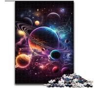 Puzzle da 1000 pezzi, splendidi puzzle in cartone con tema spaziale per adulti, dimensioni 26x38cm, attività da fare a casa per le vacanze, compleanni e serate di giochi in famiglia.