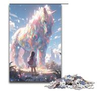 Puzzle da 1000 pezzi splendido cielo stellato puzzle con cavallo zodiacale puzzle per adulti gioco educativo in legno 75x50 cm