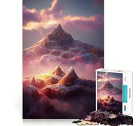 Puzzle da 1000 pezzi Splendido paesaggio fantasy,taglio liscio,gioco cognitivo,regalo rilassante,regalo di compleanno (38x52cm)
