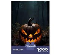 Puzzle Da 1000 Pezzi Spooky Jack-o-Lantern Puzzle Per Adulti Giocattolo Antistress Decorazione Perfetta Regali Unici Per Compleanno E Natale 38x26cm/1000pcs