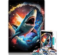 Puzzle da 1000 pezzi "Squalo Mito" Puzzle da 1000 pezzi, antistress, per trascorrere il tempo libero, interazione genitore-figlio (dimensioni 75x50cm)
