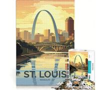 Puzzle da 1000 pezzi, St Louis, Missouri, giocattolo fai-da-te, rilassante e stimolante per la mente, compleanno e Natale 50x75cm