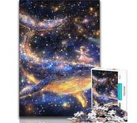 Puzzle da 1000 pezzi Star Whale per adulti e adolescenti, giocattoli avvincenti per la decorazione della casa (38x26cm)