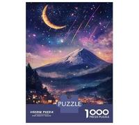Puzzle Da 1000 Pezzi Starry Night Over Mount Fuji Puzzle Per Adulti Giocattolo Decorazione Da Parete Corsa Di Velocità Manuale Offerta Come Regalo Per Tutta La Famiglia 38x26cm/1000pcs