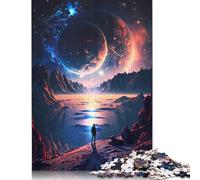 Puzzle da 1000 pezzi "Stars Voyager" per adulti, difficoltà alta, rafforza i rapporti tra i membri della famiglia (75x50 cm)