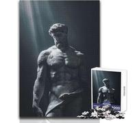 Puzzle da 1000 pezzi Statua antica di Ercole, passatempo pacifico e appagante, perfetto incastro, taglio di precisione, dimensioni del giocattolo: 38x26cm