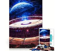 Puzzle da 1000 pezzi "Stazione Spaziale Auditorium" per adulti e ragazzi, gioco cognitivo, svago divertente, assemblaggio di modelli, regalo festivo 38x52cm