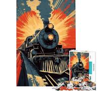 Puzzle da 1000 pezzi Steam Power Rush puzzle per ragazzi che migliorano la memoria sfida educativa regalo per amici e familiari 38x52cm