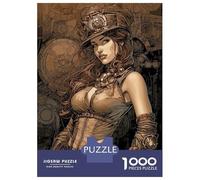 Puzzle Da 1000 Pezzi Steampunk Girl Puzzle Per Adulti Giocattolo Antistress Decorazione Perfetta Regali Unici Per Compleanno E Natale 38x26cm/1000pcs