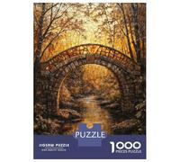 Puzzle Da 1000 Pezzi Stone Bridge Autumn Forest Puzzle Per Adulti Giochi Rilassanti Sfida Difficile Divertimento A Casa Attività, 70x50cm/1000pcs