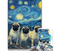 Puzzle da 1000 pezzi "Storni sotto il cielo notturno" per adolescenti, giocattolo educativo ideale come regalo per tutta la famiglia, 38x26cm