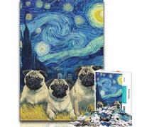 Puzzle da 1000 pezzi "Storni sotto il cielo notturno" per adulti e adolescenti, gioco per famiglie, antistress, sfida difficile, ottimi regali e giocattoli, 50x75cm