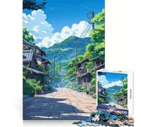 Puzzle da 1000 pezzi "Strada della Città Vecchia" per adulti, ideale come regalo, per migliorare la memoria e favorire il rilassamento mentale Taglio di alta qualità Una piacevole sorpresa (38x52cm)