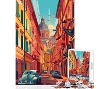 Puzzle da 1000 pezzi strada di Bologna in Italia giocattoli antistress ottimo regalo per giochi educativi collezione di artisti belle arti dimensioni 50x75cm