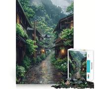 Puzzle da 1000 pezzi "Strada piovosa" per adulti, gioco di puzzle per esercitare la mente, giocattolo per la famiglia, taglio di precisione, regalo creativo (38x26cm)