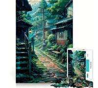 Puzzle da 1000 pezzi "Strada piovosa" per ragazzi, gioco di puzzle per allenare la mente, gioco di gruppo, arte da assemblare, regalo classico (38x26cm)