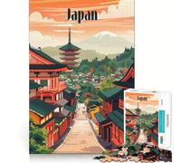 Puzzle da 1000 pezzi "Strade giapponesi senza tempo" per adolescenti, sfida per la mente, divertimento condiviso, dettagli nitidi, calda sorpresa 38x52cm