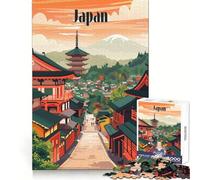 Puzzle da 1000 pezzi "Strade giapponesi senza tempo" per adolescenti, sfida per la mente, divertimento condiviso, dettagli nitidi, calda sorpresa 38x52cm