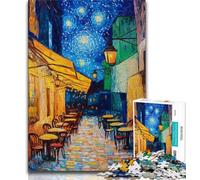 Puzzle da 1000 pezzi "Strade sotto il cielo notturno" per adulti e adolescenti, giocattolo educativo intellettuale decomprimente, decorazione perfetta, 38x26cm