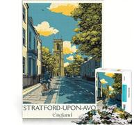 Puzzle da 1000 pezzi Stratford-upon-Avon Print | 75x50cm Gioco pratico Interazione genitore-figlio Regalo di compleanno Regali,