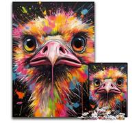 Puzzle da 1000 pezzi "Struzzo" per adulti, ideale per gli innamorati, perfetto come regalo di Natale, Capodanno e San Valentino, 26X38CM/10,23x14,96 pollici.