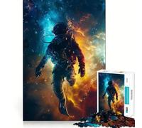 Puzzle da 1000 pezzi "Subacqueo tra i pianeti" per ragazzi, gioco di logica e rilassamento, con bordi di qualità, regalo di Natale (38x52cm)