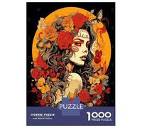 Puzzle Da 1000 Pezzi - Sugar Skull Mexican Art Puzzle Gioco Rompicapo Decorazione Da Parete Offerta Come Regalo Per Tutta La Famiglia 52x38cm/1000pcs