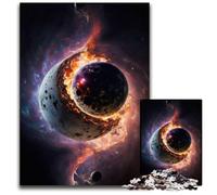 Puzzle da 1000 pezzi sui colori dello spazio e dei pianeti per adulti, rompicapo impegnativo per adolescenti, divertente serata di giochi in famiglia 26X38CM/10,23x14,96 pollici