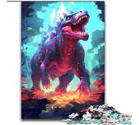 Puzzle da 1000 pezzi sui dinosauri dell'era giurassica, puzzle impegnativi, dimensioni 50x75cm, regalo perfetto per la festa della mamma, compleanni, Natale