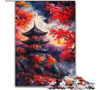 Puzzle da 1000 pezzi sui templi giapponesi per adolescenti, adatti dai 14 anni in su, decorazioni da parete, regali unici e di compleanno, 26x38cm