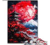Puzzle da 1000 pezzi sui templi giapponesi per adulti e adolescenti, perfetto per trascorrere il tempo in casa e migliorare l'amore tra coppie (26x38cm)
