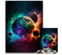Puzzle da 1000 pezzi sul crollo dei pianeti, puzzle per adulti, rompicapo impegnativo per adolescenti, divertente serata di giochi in famiglia, 50x75CM/19,68x29,52 pollici