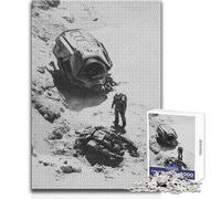 Puzzle da 1000 pezzi sul luogo dell'incidente dell'astronave per adulti, gioca e impara in modo intelligente, sentito per celebrare il luogo dell'incidente, dimensioni 38x26cm