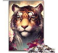 Puzzle da 1000 pezzi sulla mitologia della tigre per adulti, dimensioni 38x26cm, perfetti per il divertimento in famiglia a Natale, Ringraziamento, compleanni e Pasqua