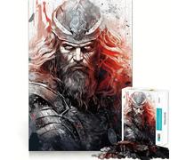 Puzzle da 1000 pezzi sulla mitologia norrena per adulti Un gioco che stimola la memoria, ideale per il relax e per un'esperienza piacevole Dimensioni compatte Regalo perfetto per le vacanze (50x75cm)