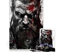 Puzzle da 1000 pezzi sulla mitologia vichinga per adolescenti, ideale per il benessere mentale, il relax e la perfetta combinazione di colori Regalo perfetto (38x26cm)