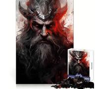 Puzzle da 1000 pezzi sulla mitologia vichinga per ragazzi, ideale per stimolare la memoria e creare un'atmosfera divertente nel tempo libero Incastri perfetti Regalo stagionale (50x75cm)