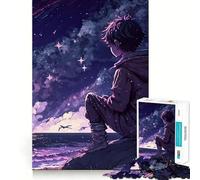 Puzzle da 1000 pezzi "Sulla spiaggia" per adolescenti, giocattolo che stimola la logica e allevia lo stress, con bordi di qualità, ideale come regalo di Babbo Natale (38x26cm)