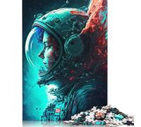 Puzzle da 1000 pezzi sulla vita degli astronauti nello spazio per adulti. Interessanti giochi di puzzle per adulti contro lo stress. 1000 pezzi (75x50 cm).