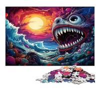 Puzzle da 1000 pezzi sulla vita sottomarina per adulti gioco educativo sfida giocattolo regali di Babbo Natale segreto 1000 pezzi (38x26 cm)