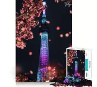 Puzzle da 1000 pezzi Sumida Tokyo Metropolis Perfect Edge Gioco di apprendimento cognitivo Gioco lento Divertente Decorazione natalizia artistica (50x75cm)