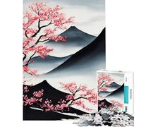 Puzzle da 1000 pezzi SumiE per ragazzi paesaggio pittura gioco interattivo sfida educativa regalo per donne e uomini decorazione per la casa (dimensioni 38x26cm)