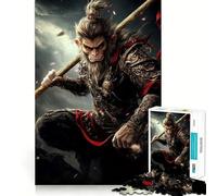 Puzzle da 1000 pezzi Sun Wukong Golden Stick per adolescenti, ideale per stimolare la memoria, calmare la mente e creare un'opera d'arte da collezione 38x26cm
