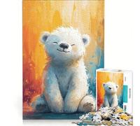 Puzzle da 1000 pezzi "Sunny Polar Bliss" gioco rompicapo allena la mente e la manualità ideale come decorazione da scrivania 38x26cm