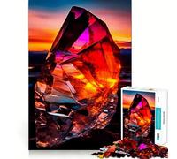 Puzzle da 1000 pezzi "Sunset Crystal Zen Beach" per ragazzi, un rompicapo rilassante e divertente, un regalo perfetto 50x75cm
