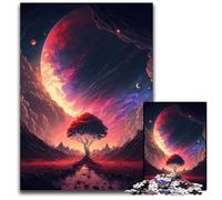 Puzzle da 1000 pezzi Sunset Fantasy in cartone, gioco creativo per famiglie e decorazioni per la casa, regalo di Natale perfetto per adolescenti, 26x38cm/10,23x14,96 pollici