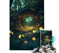 Puzzle da 1000 pezzi surrealismo portale delle lucciole poster delle lucciole difficile e stimolante attività per famiglie giochi rilassanti per ragazzi dai 14 anni in su (50x75cm)