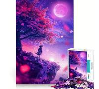 Puzzle da 1000 pezzi "Sussurri al chiaro di luna" per adolescenti,gioco di concentrazione mentale,bordi lisci e tagliati con precisione,perfetto come regalo di Natale (50x75cm)
