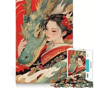 Puzzle da 1000 pezzi "Sussurri del Drago" Gioco di concentrazione Artigianato di taglio esperto Hobby affascinante per i momenti di svago (38x52cm)